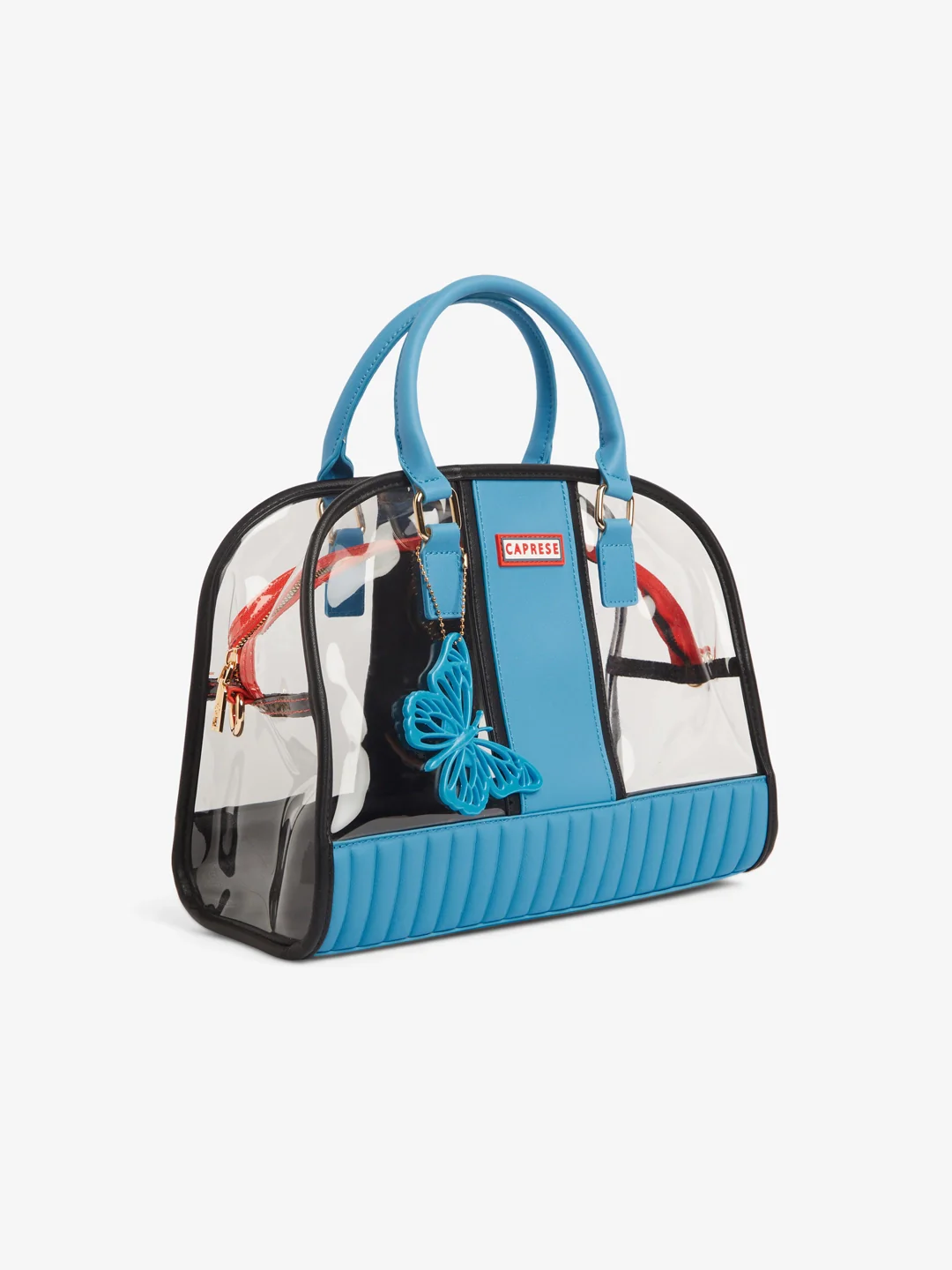 Caprese Madonna Large Cerulean Satchel Bag - Image 4