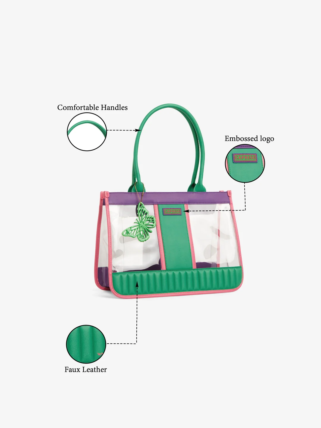 Caprese Madonna Large Purple Laptop Tote Bag - Image 9