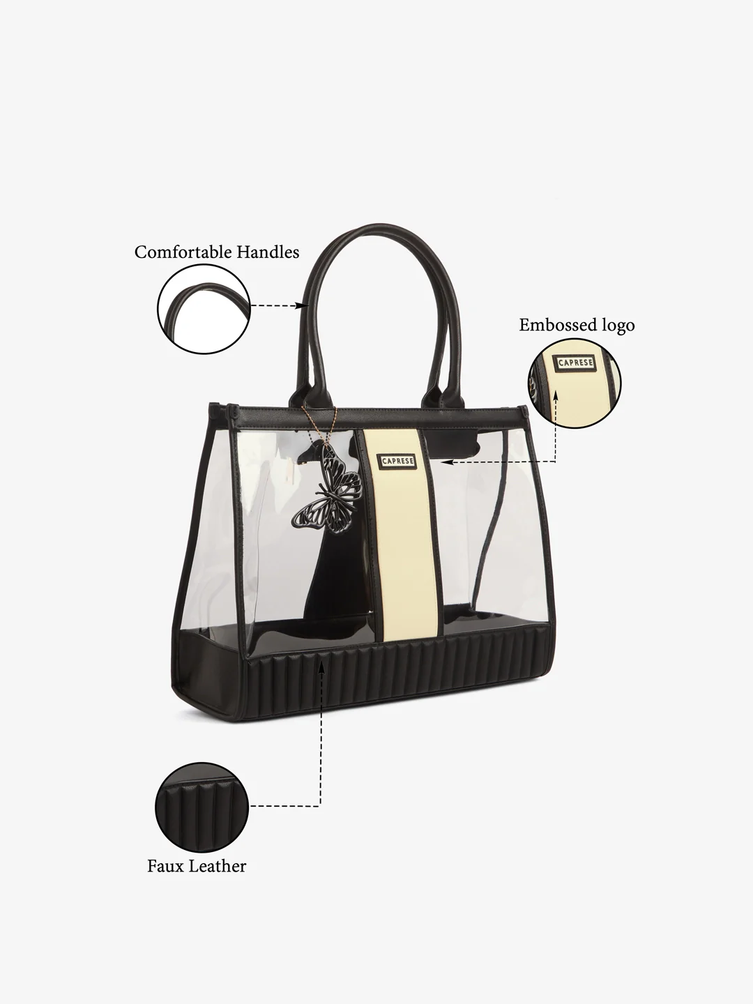 Caprese Madonna X-Large Black Laptop Tote Bag - Image 9