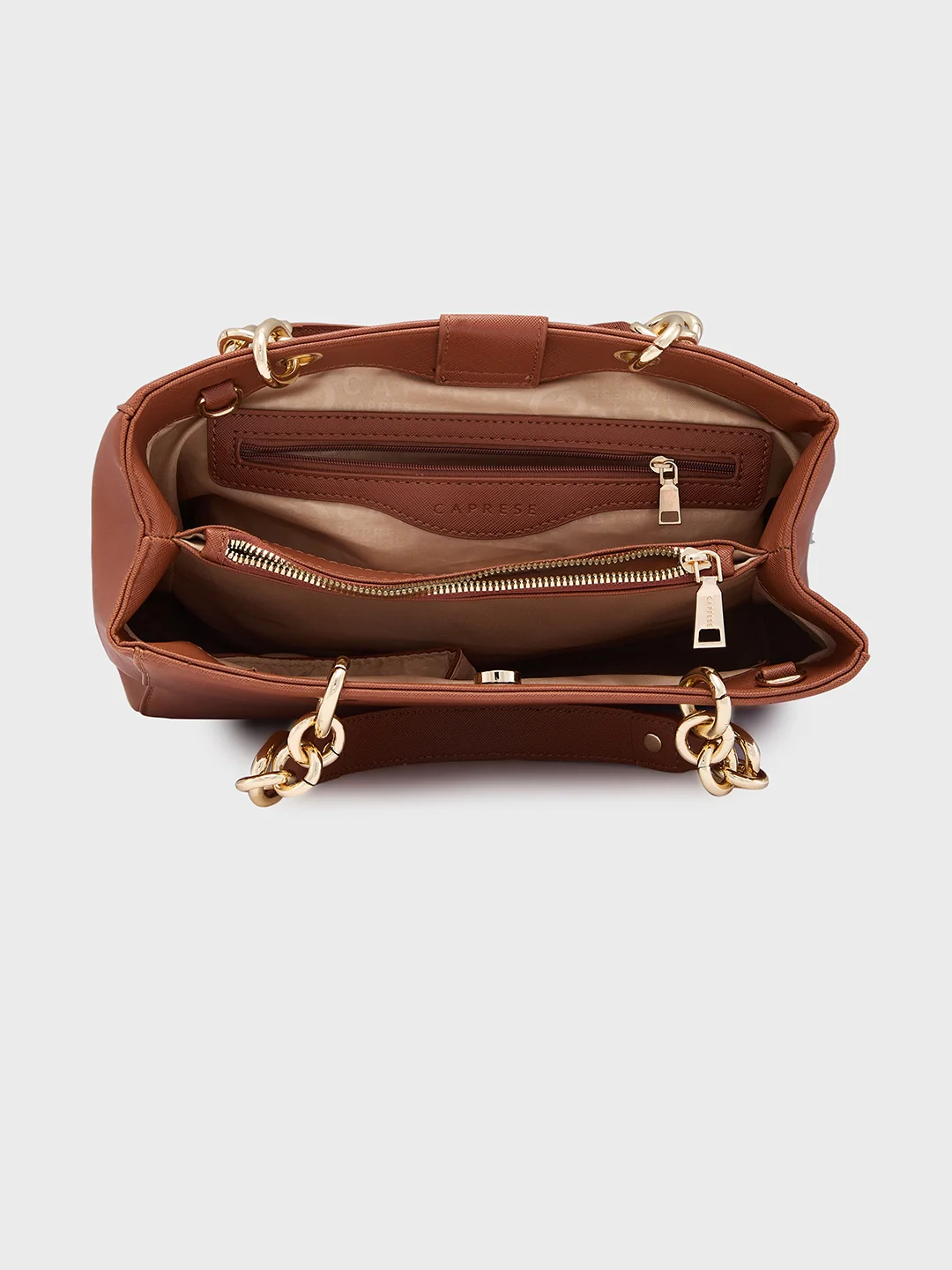 Caprese Maisie Medium Tan Tote Bag - Image 9