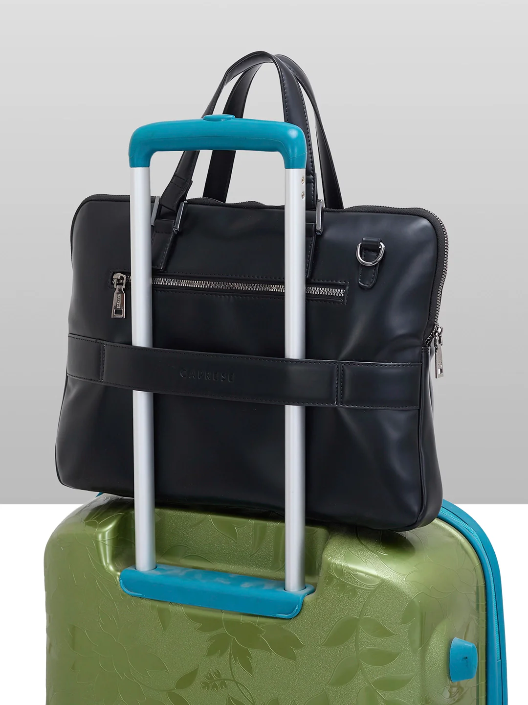 Caprese Malta Large Black Laptop Bag - Image 12