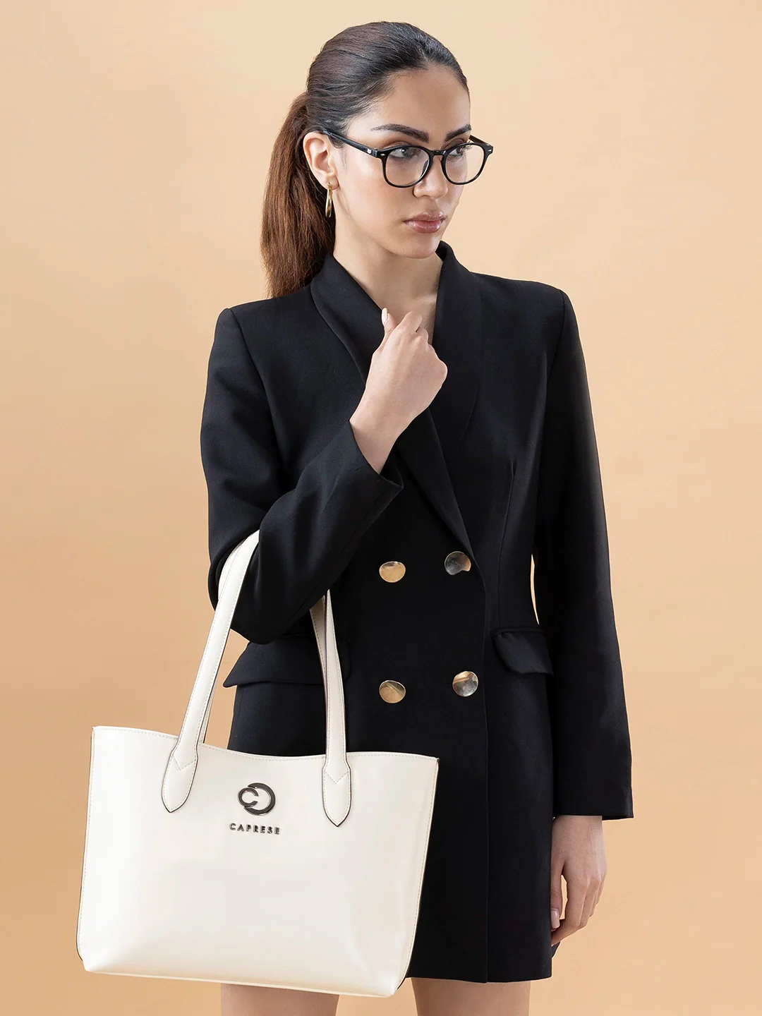 Caprese Malta Small Alpine Oat Satchel Bag - Image 2