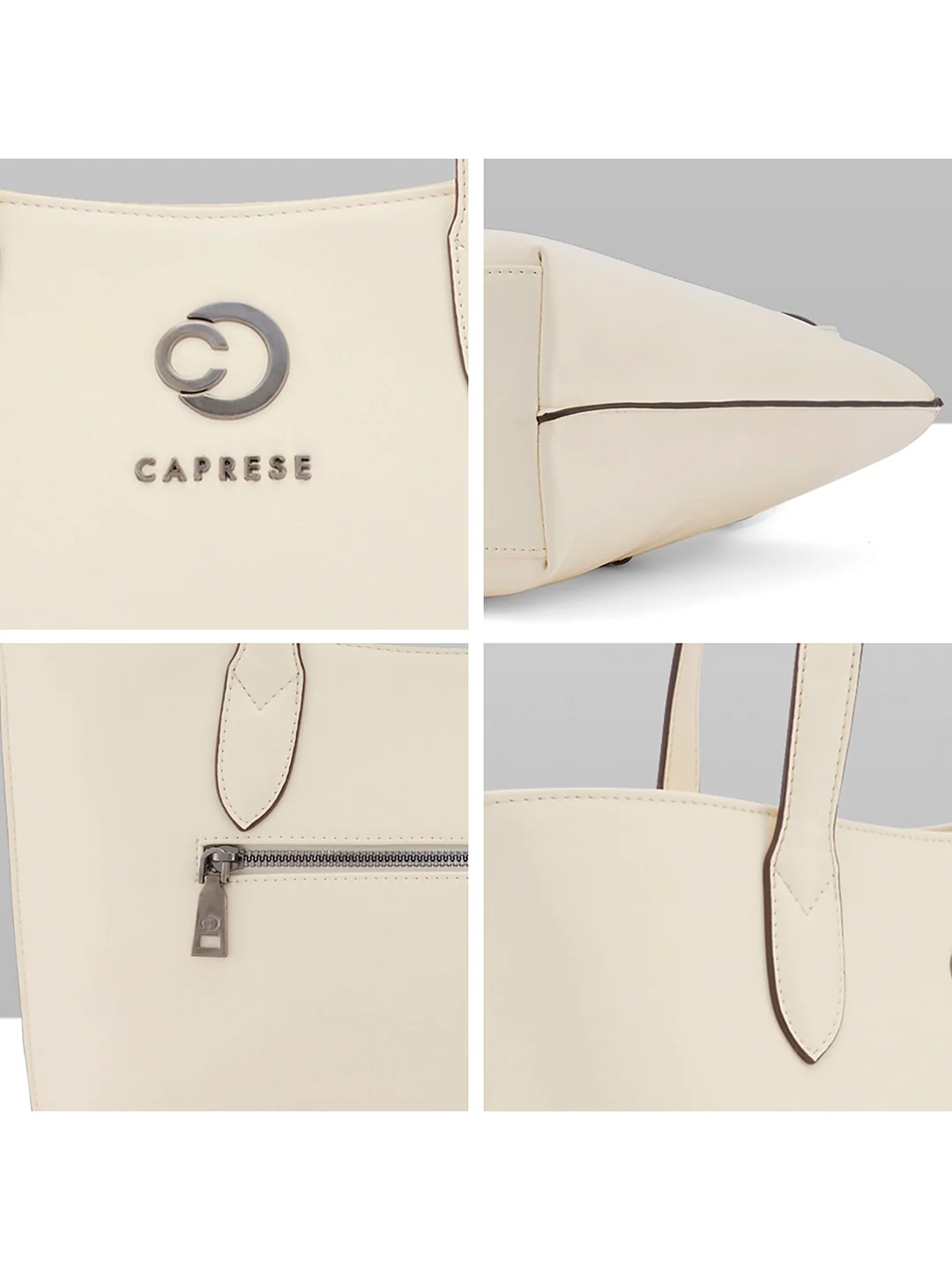Caprese Malta Small Alpine Oat Satchel Bag - Image 7