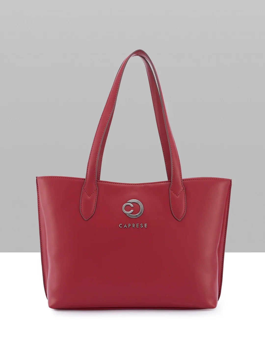 Caprese Malta Small Cherry Lacquer Satchel Bag