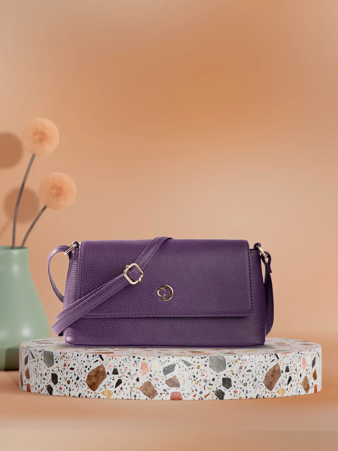 Caprese March Medium Grape Sling Bag - Image 2