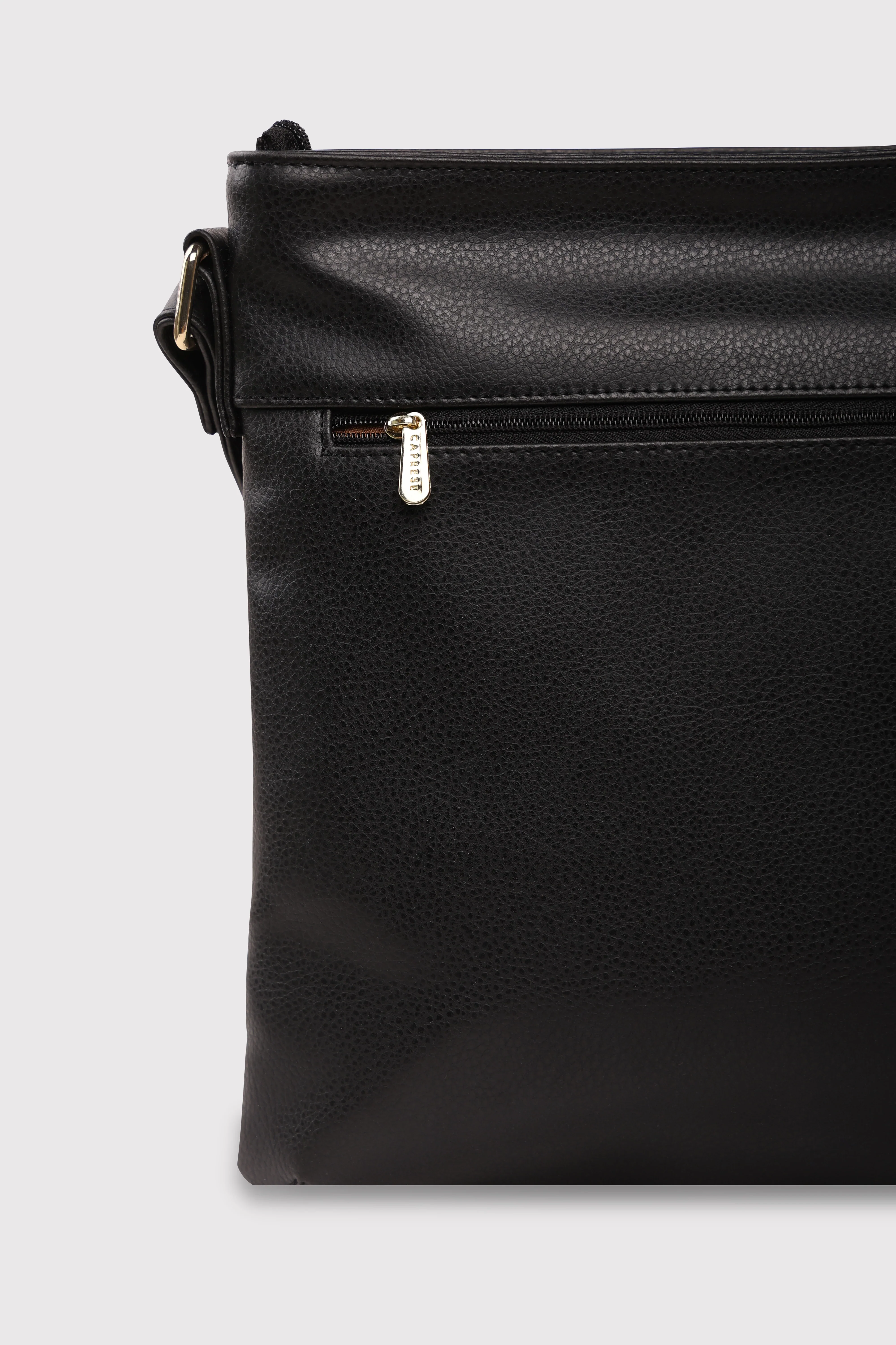 Caprese Marciano Medium Striped Black Sling Bag - Image 6