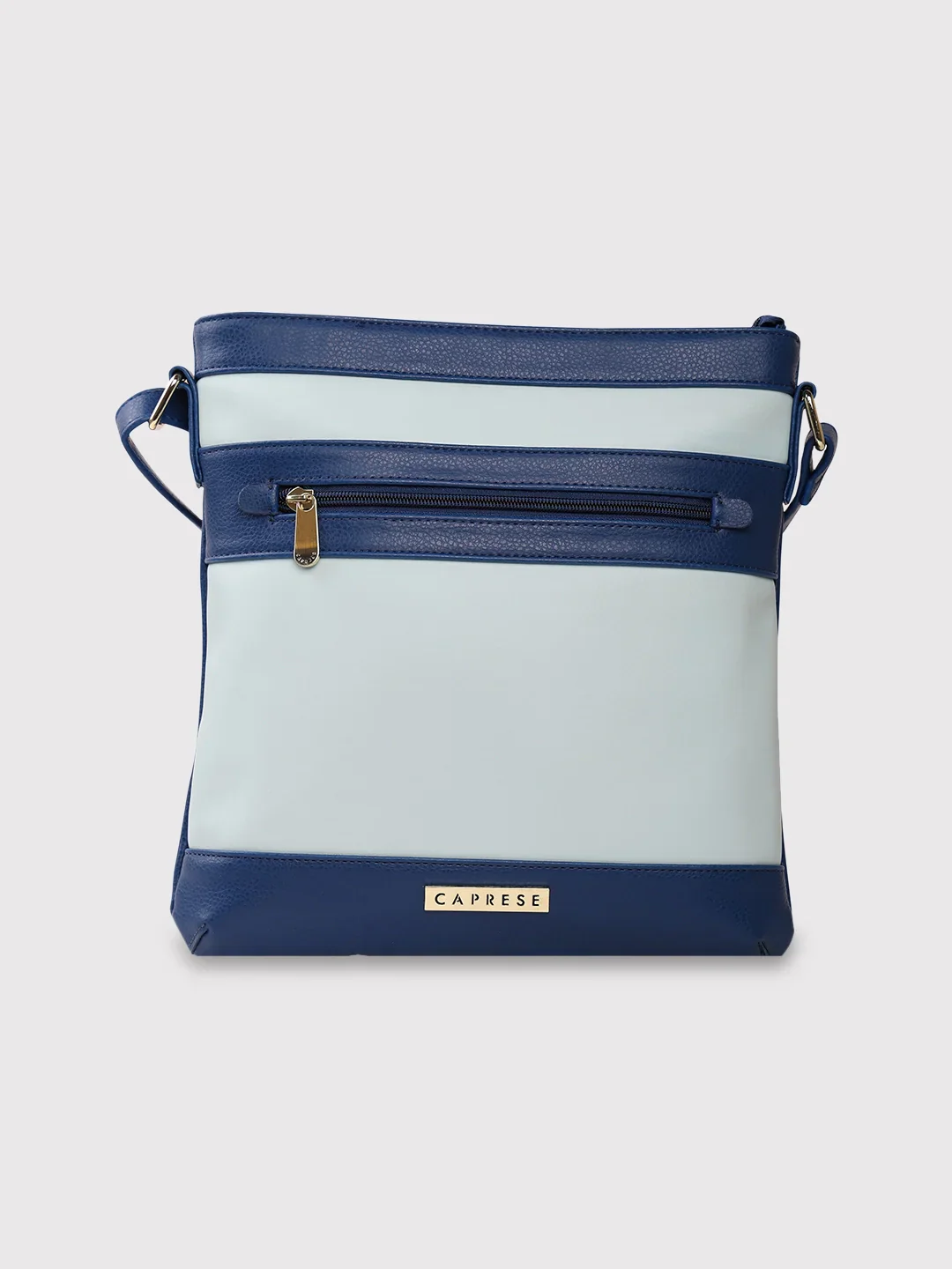 Caprese Marciano Medium Striped Navy Sling Bag