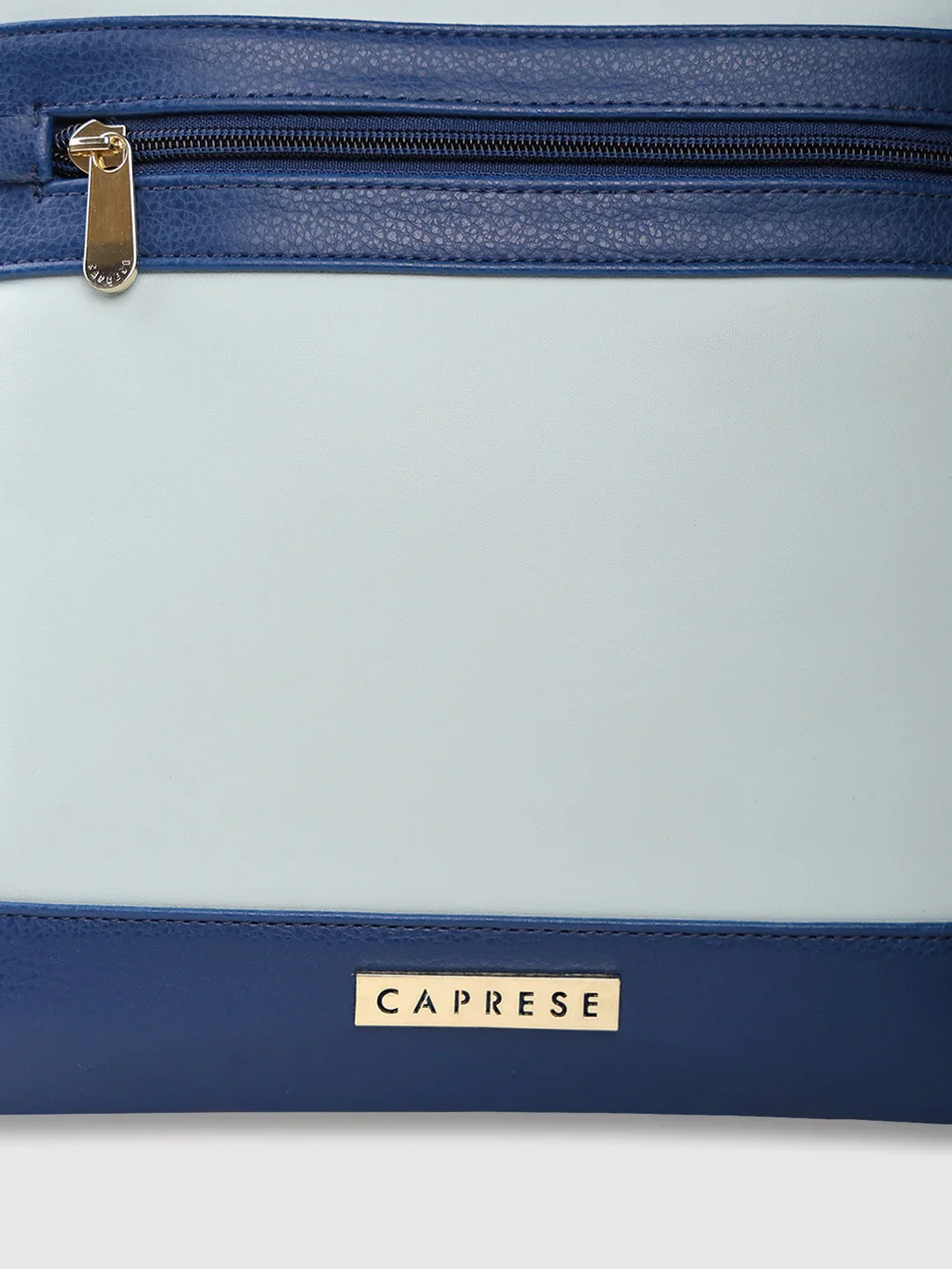 Caprese Marciano Medium Striped Navy Sling Bag - Image 11