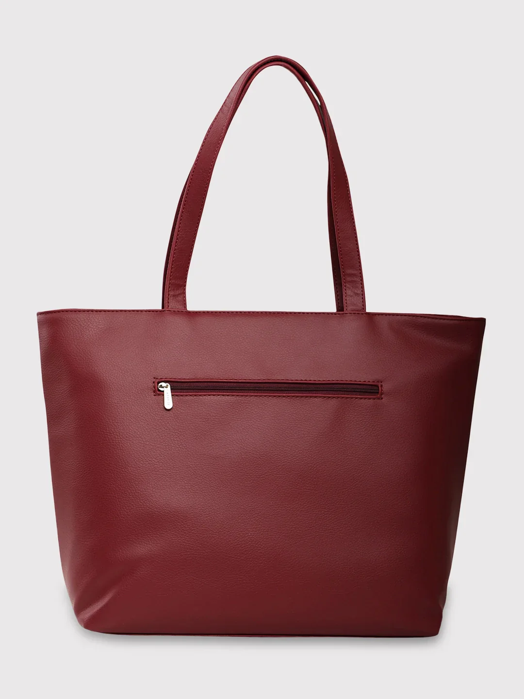 Caprese Marciano Medium Striped Maroon Tote Bag - Image 5