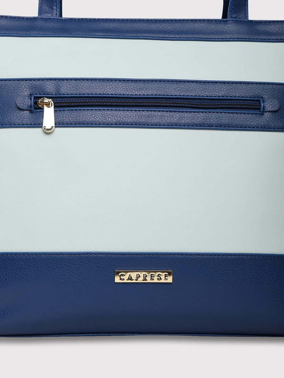 Caprese Marciano Medium Striped Navy Tote Bag - Image 11
