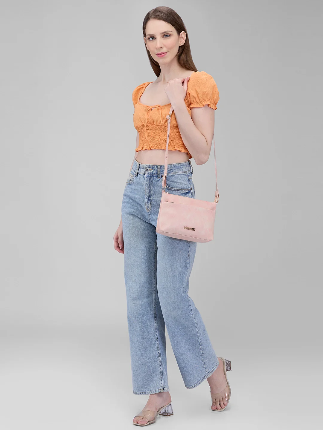 Caprese Marco Medium Blush Crossbody Bag - Image 2