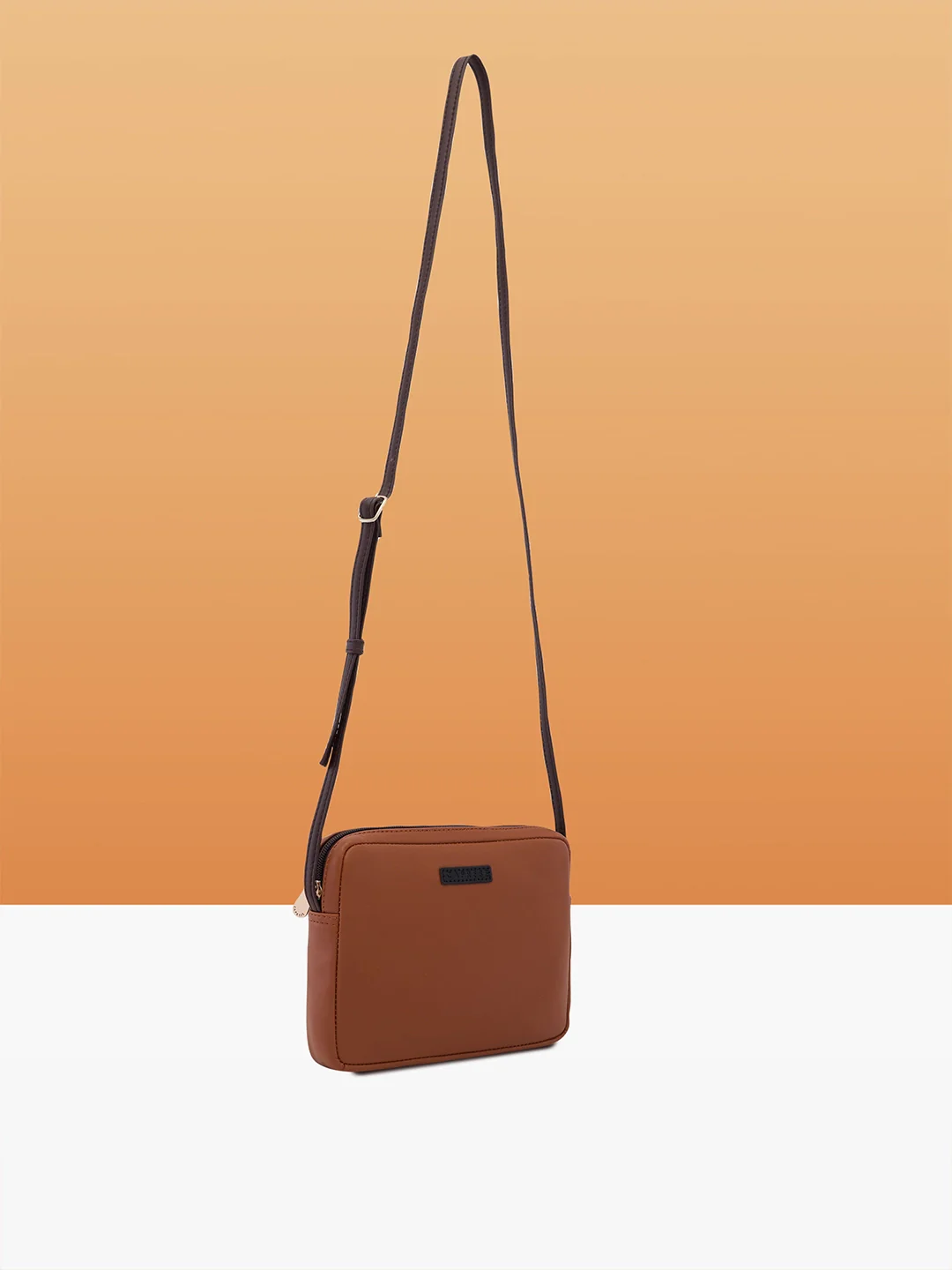 Caprese Maree Small Tan Sling Bag - Image 3