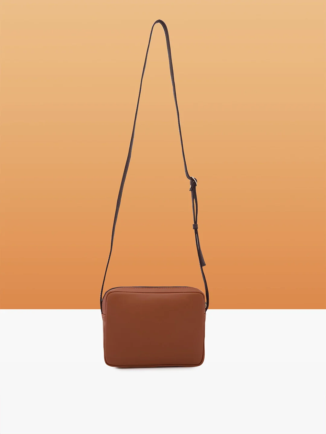 Caprese Maree Small Tan Sling Bag - Image 4