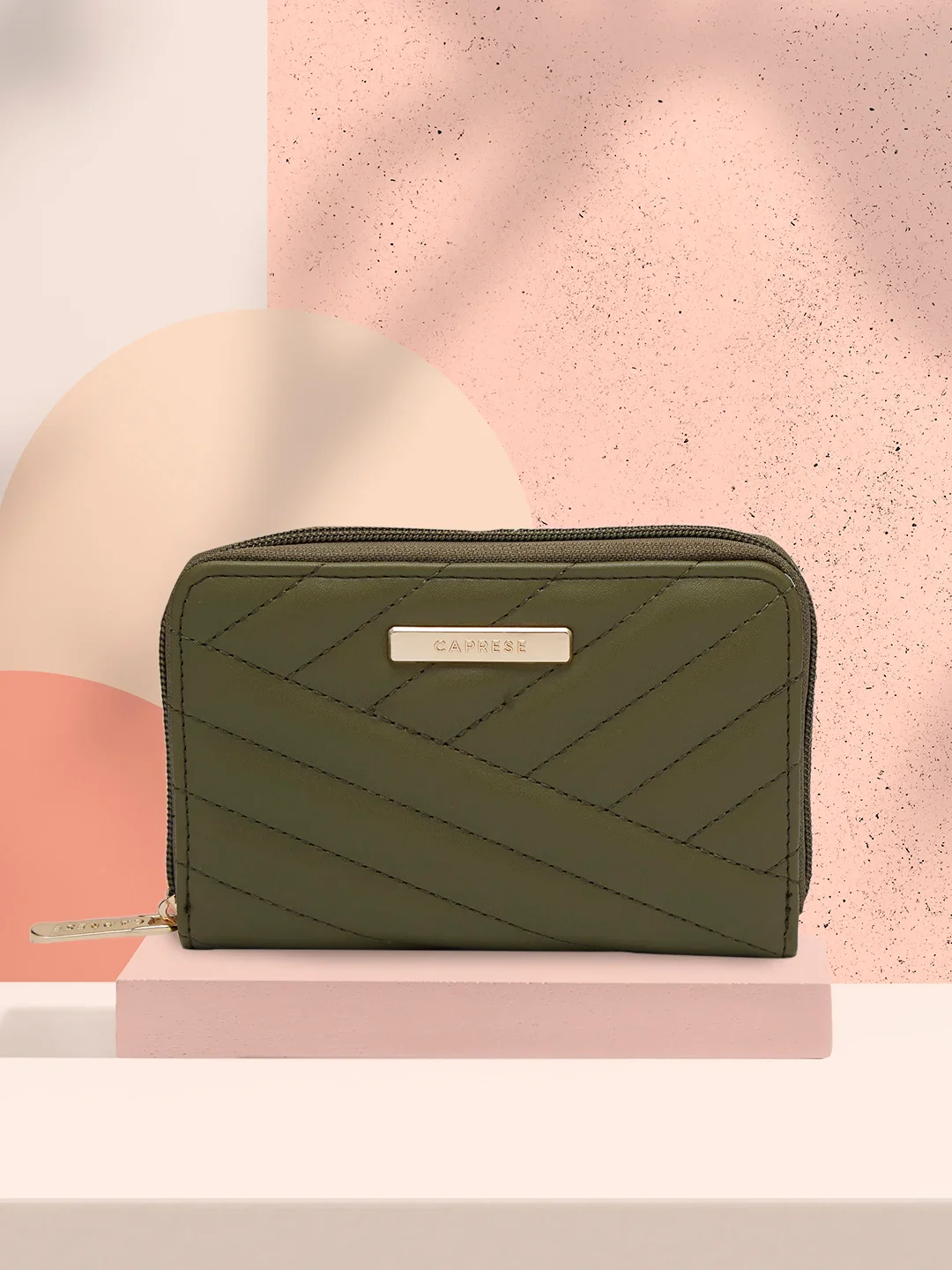 Caprese Mareeya Large Olive Wallet - Image 2