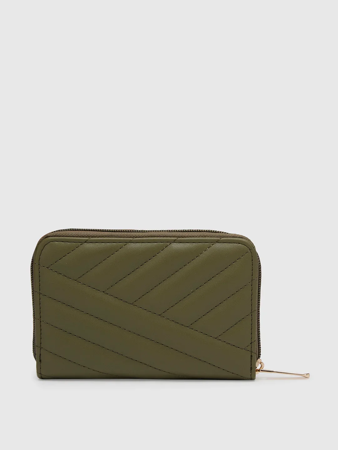 Caprese Mareeya Large Olive Wallet - Image 4