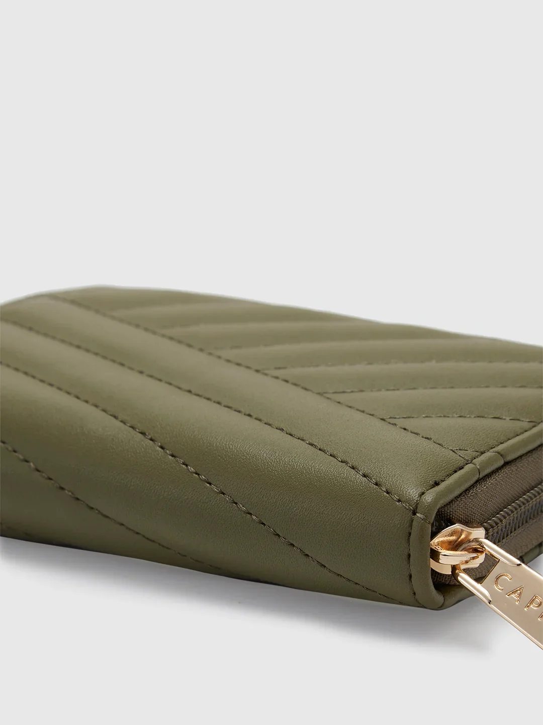 Caprese Mareeya Large Olive Wallet - Image 8