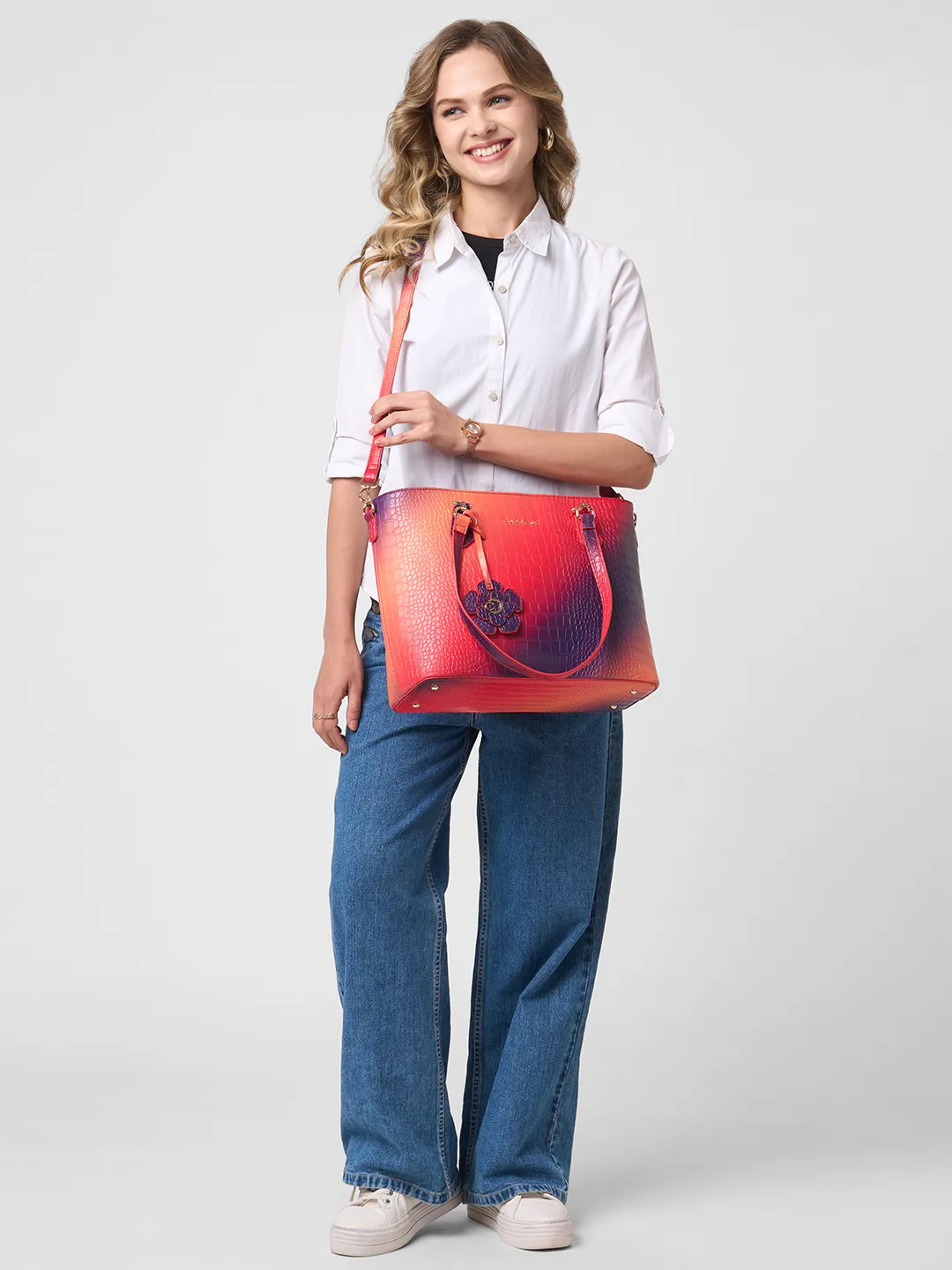 Caprese Marilyn Large Red Tote Bag - Image 9