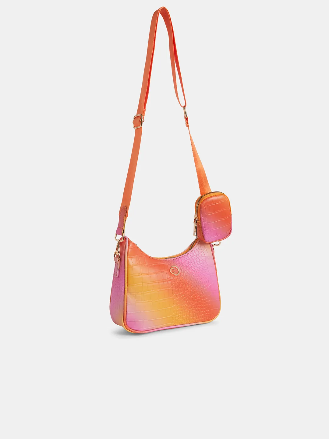 Caprese Marilyn Medium Coral Sling Bag - Image 3
