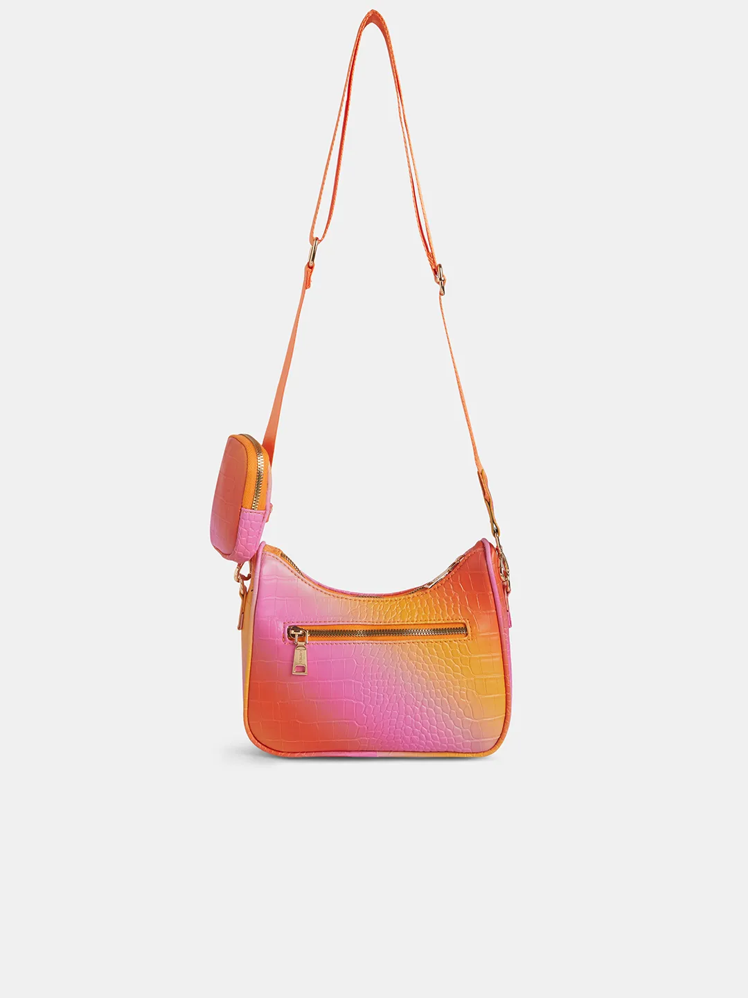 Caprese Marilyn Medium Coral Sling Bag - Image 4