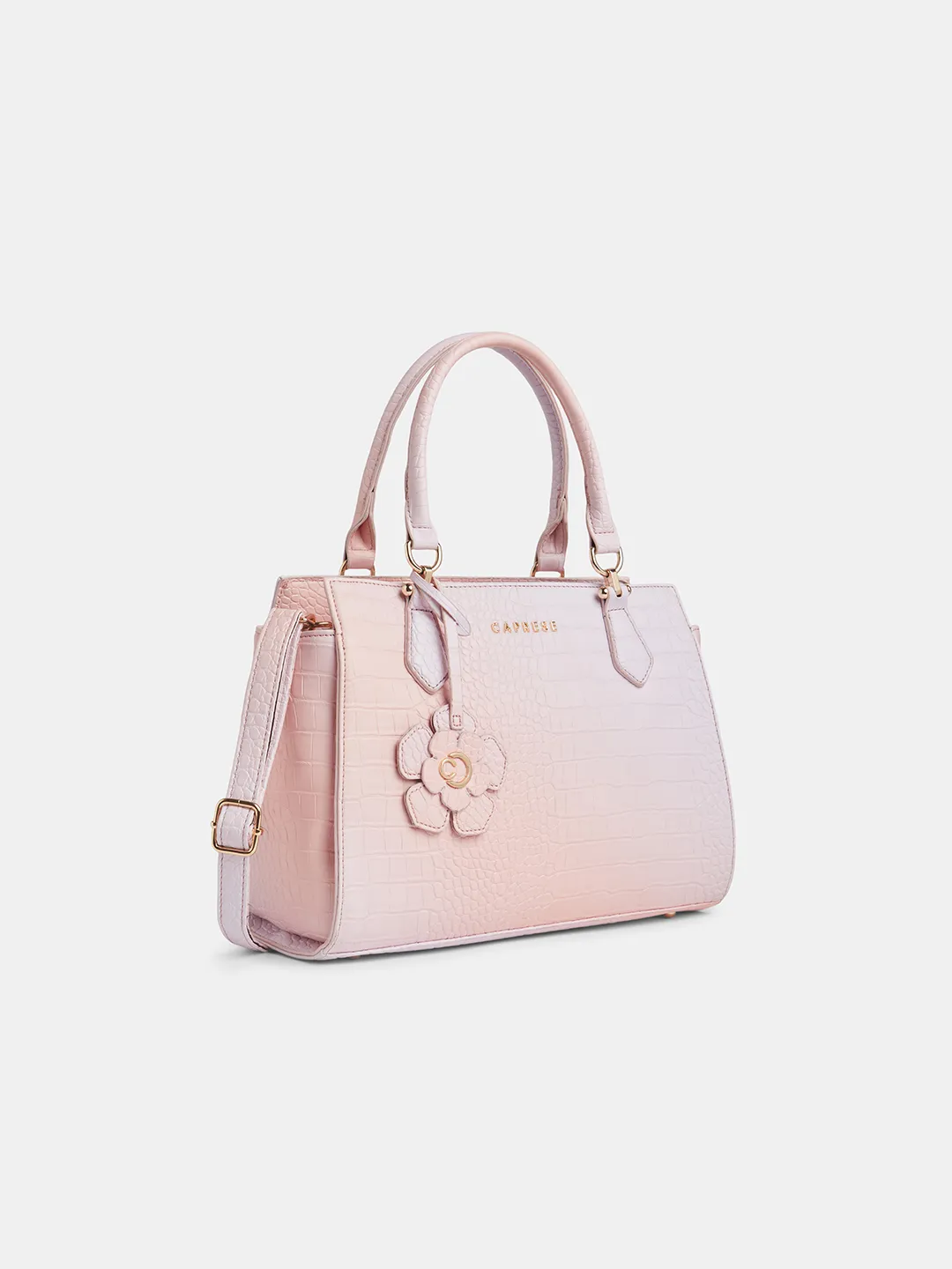 Caprese Marilyn Medium Peach Satchel Bag - Image 3
