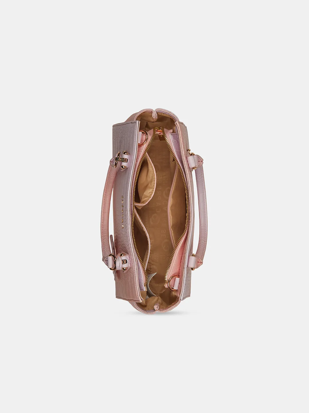 Caprese Marilyn Medium Peach Satchel Bag - Image 6