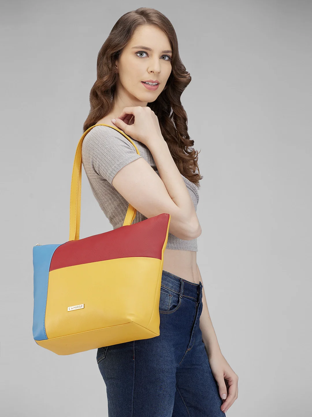 Caprese Marisha Large Orange Tote Bag - Image 3