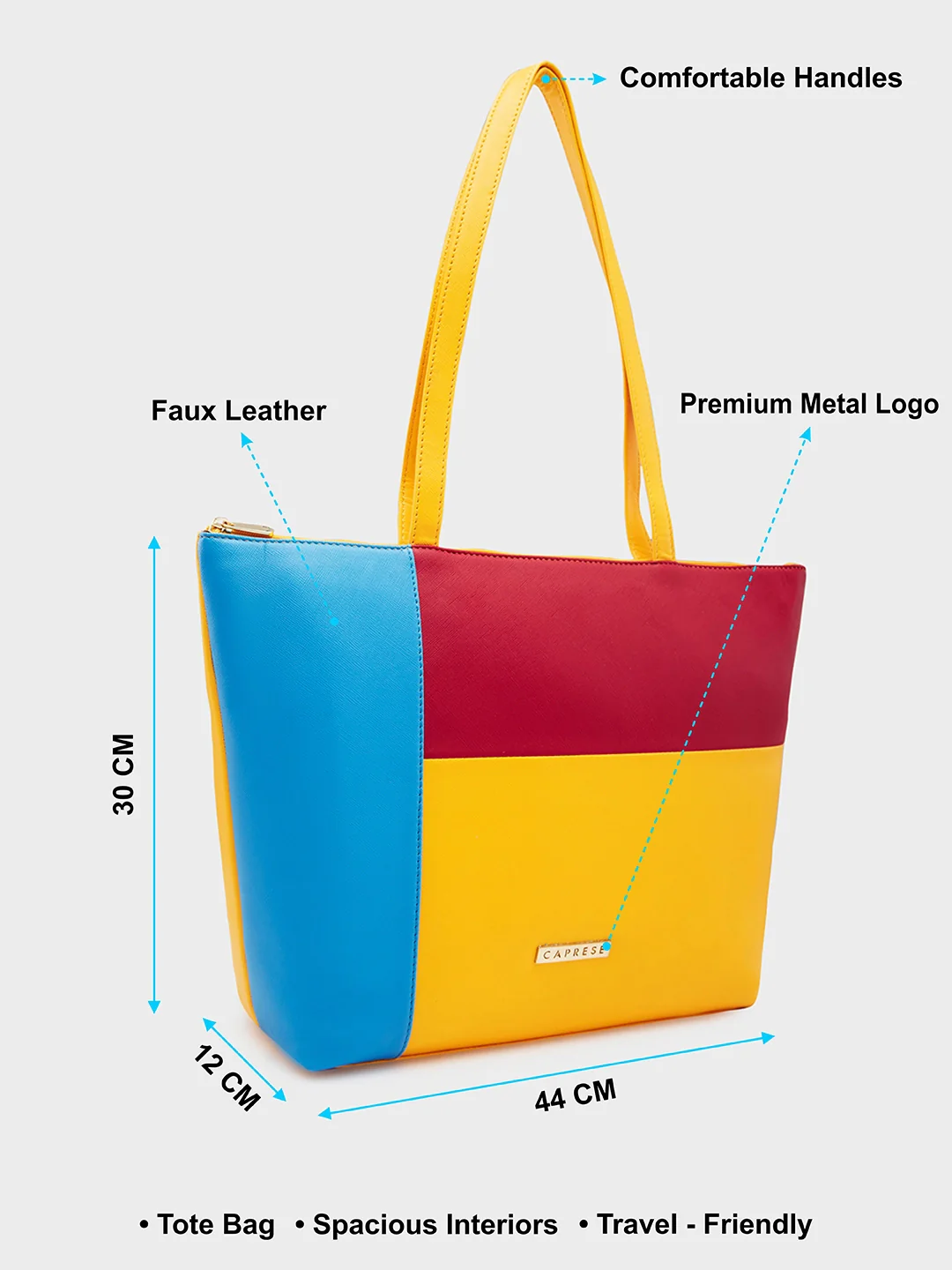 Caprese Marisha Large Orange Tote Bag - Image 8