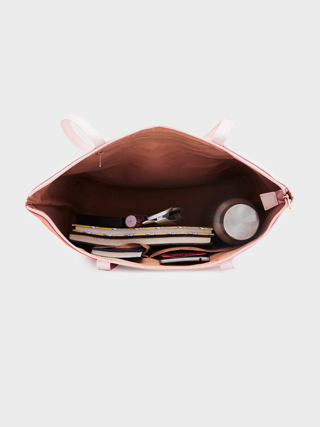 Caprese Marisha Large Soft Pink Tote Bag - Image 9