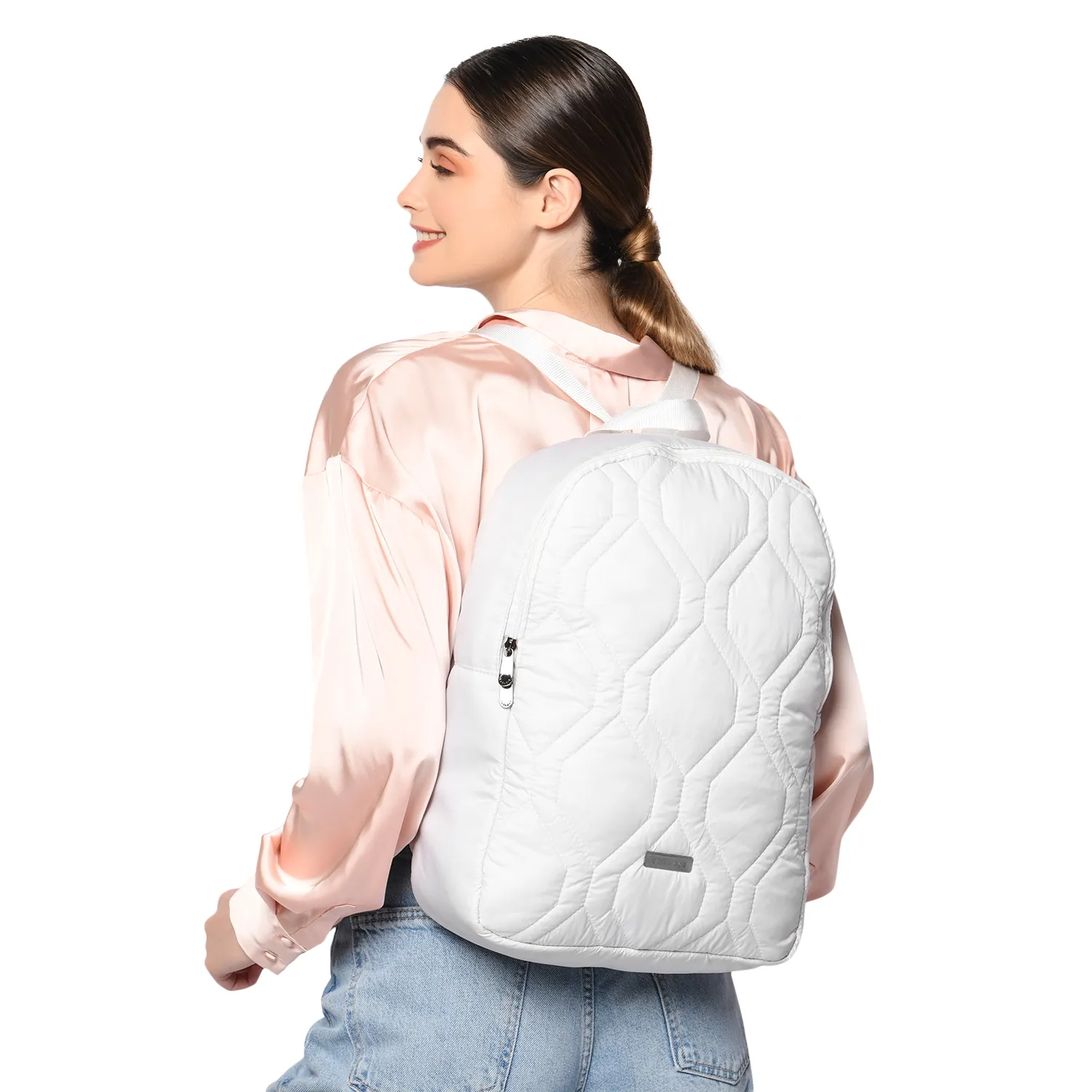 Caprese Mars Large Cream Backpack - Image 3