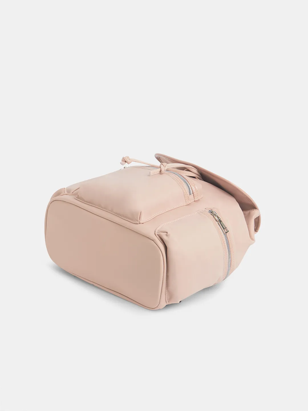 Caprese Mars Medium Powder Pink Laptop Backpack - Image 5