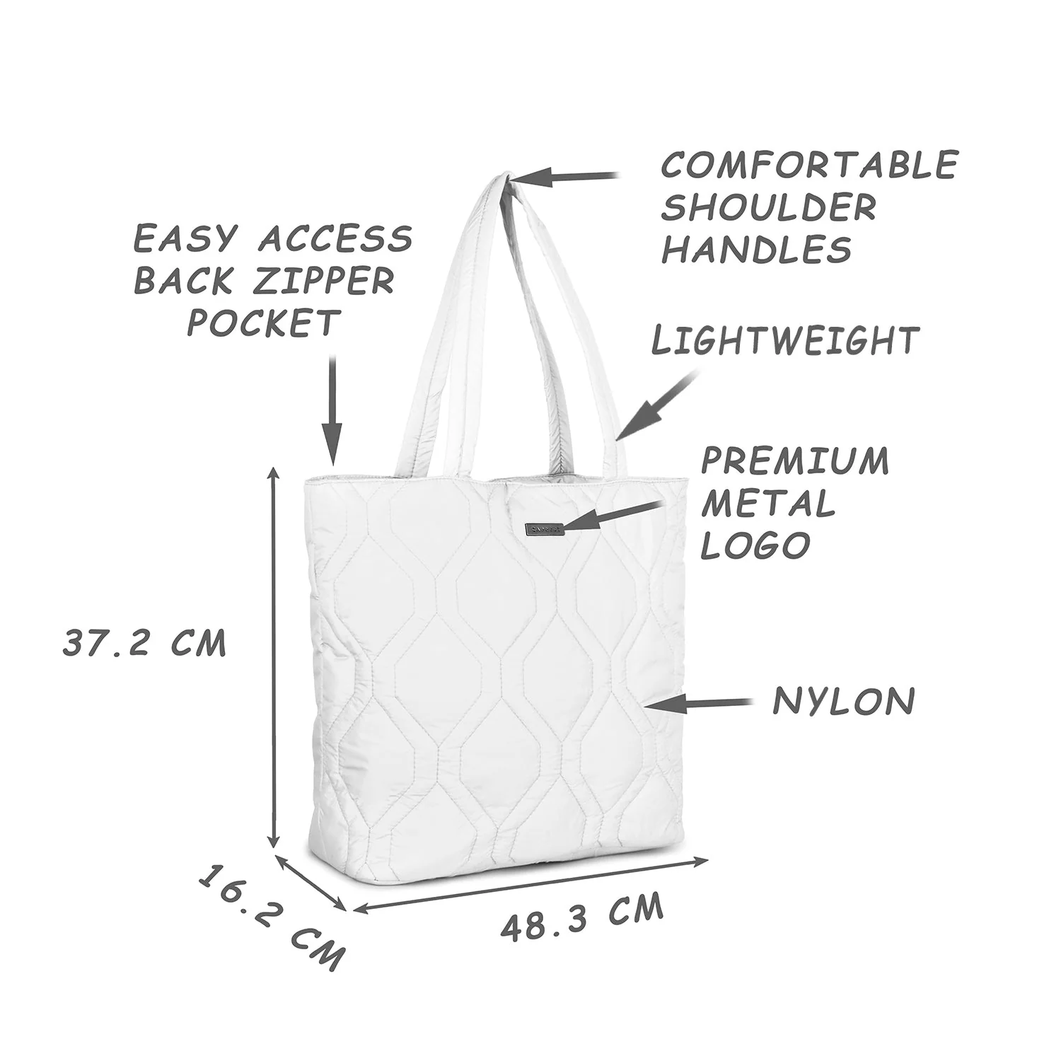 Caprese Mars Large (E) Cream Tote Bag - Image 8