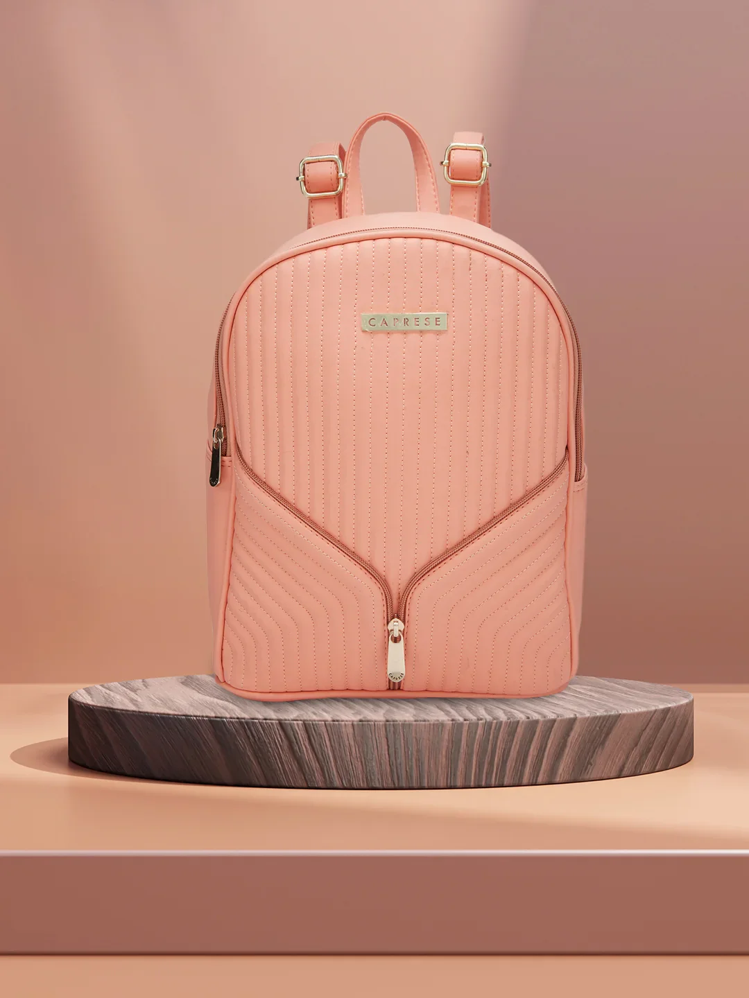 Caprese Marvel Medium Coral Backpack - Image 2