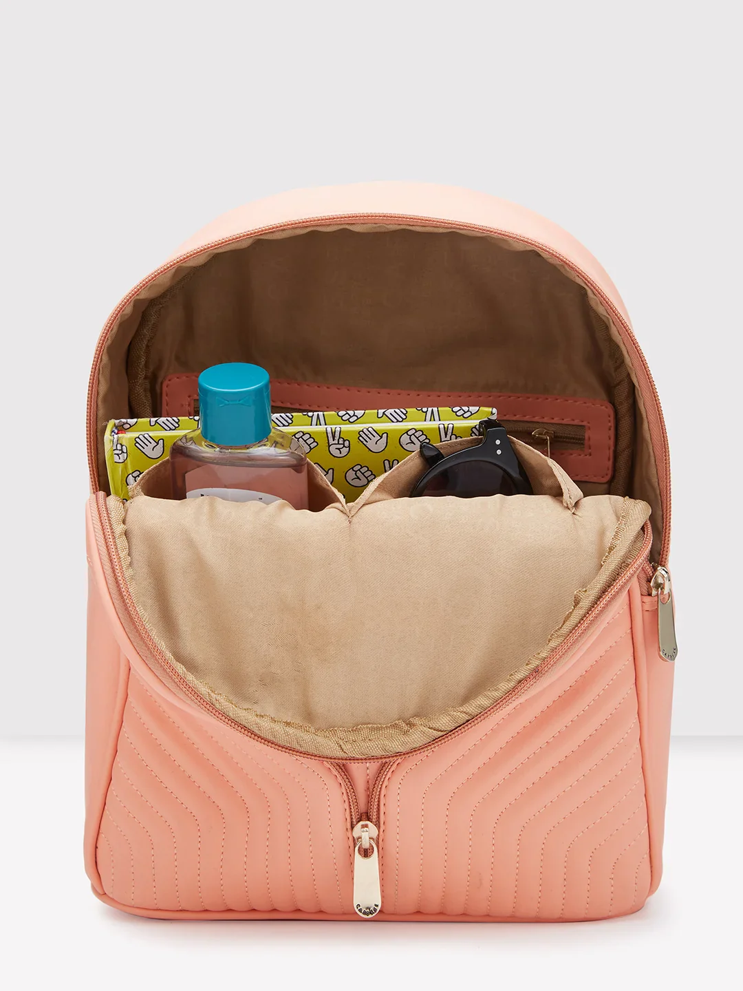 Caprese Marvel Medium Coral Backpack - Image 7