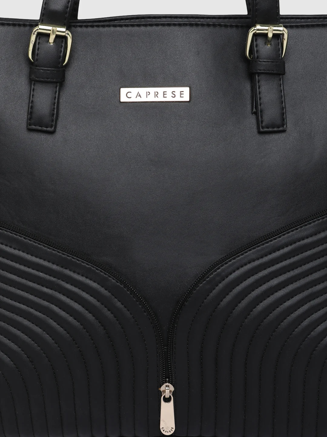 Caprese Marvel Large Black Laptop Tote Bag - Image 11