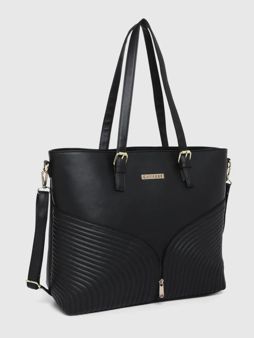 Caprese Marvel Large Black Laptop Tote Bag - Image 5