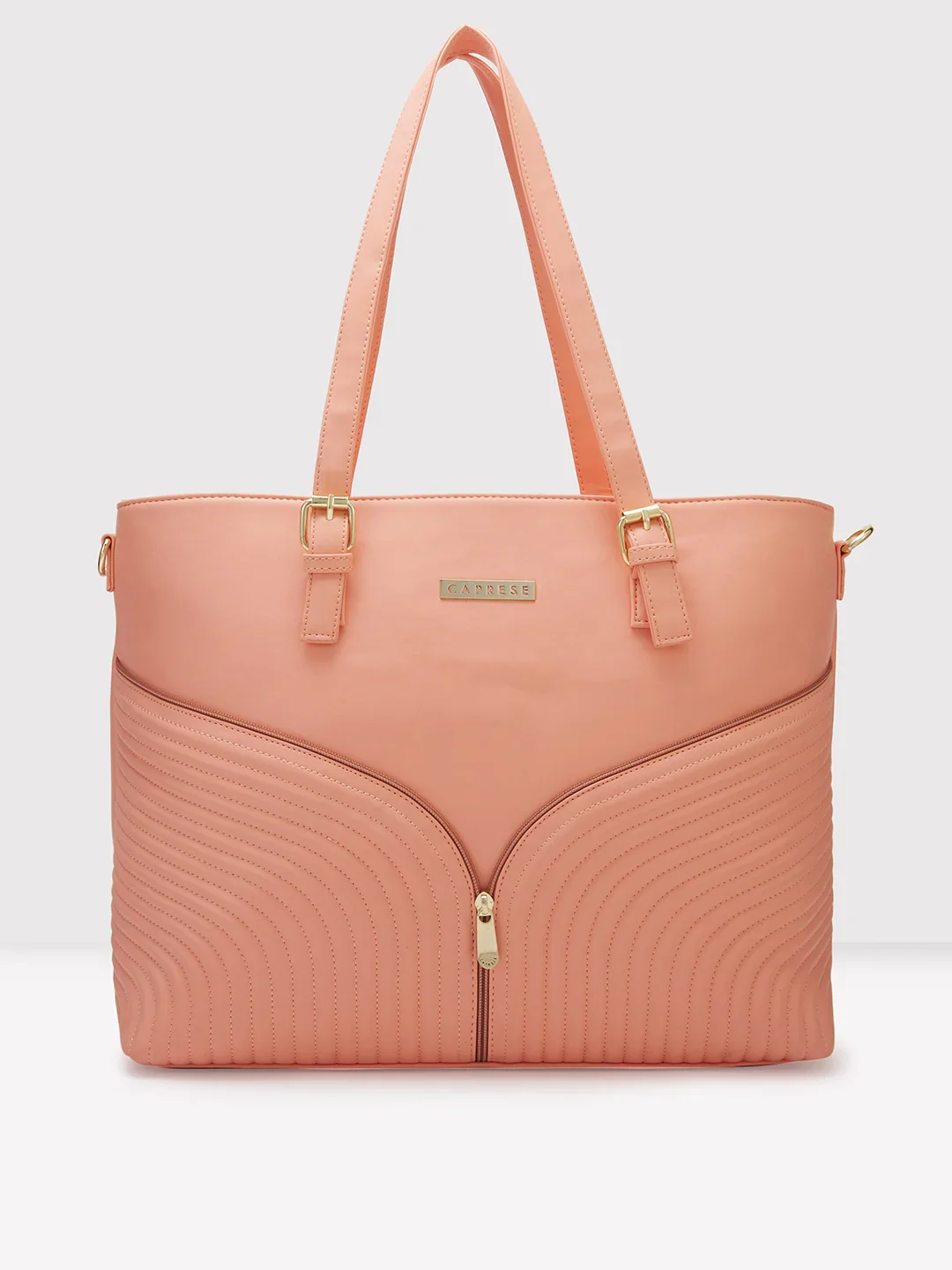 Caprese Marvel Large Coral Laptop Tote Bag