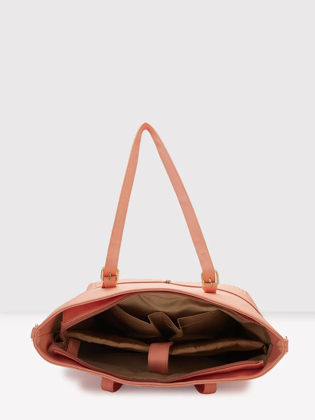 Caprese Marvel Large Coral Laptop Tote Bag - Image 8