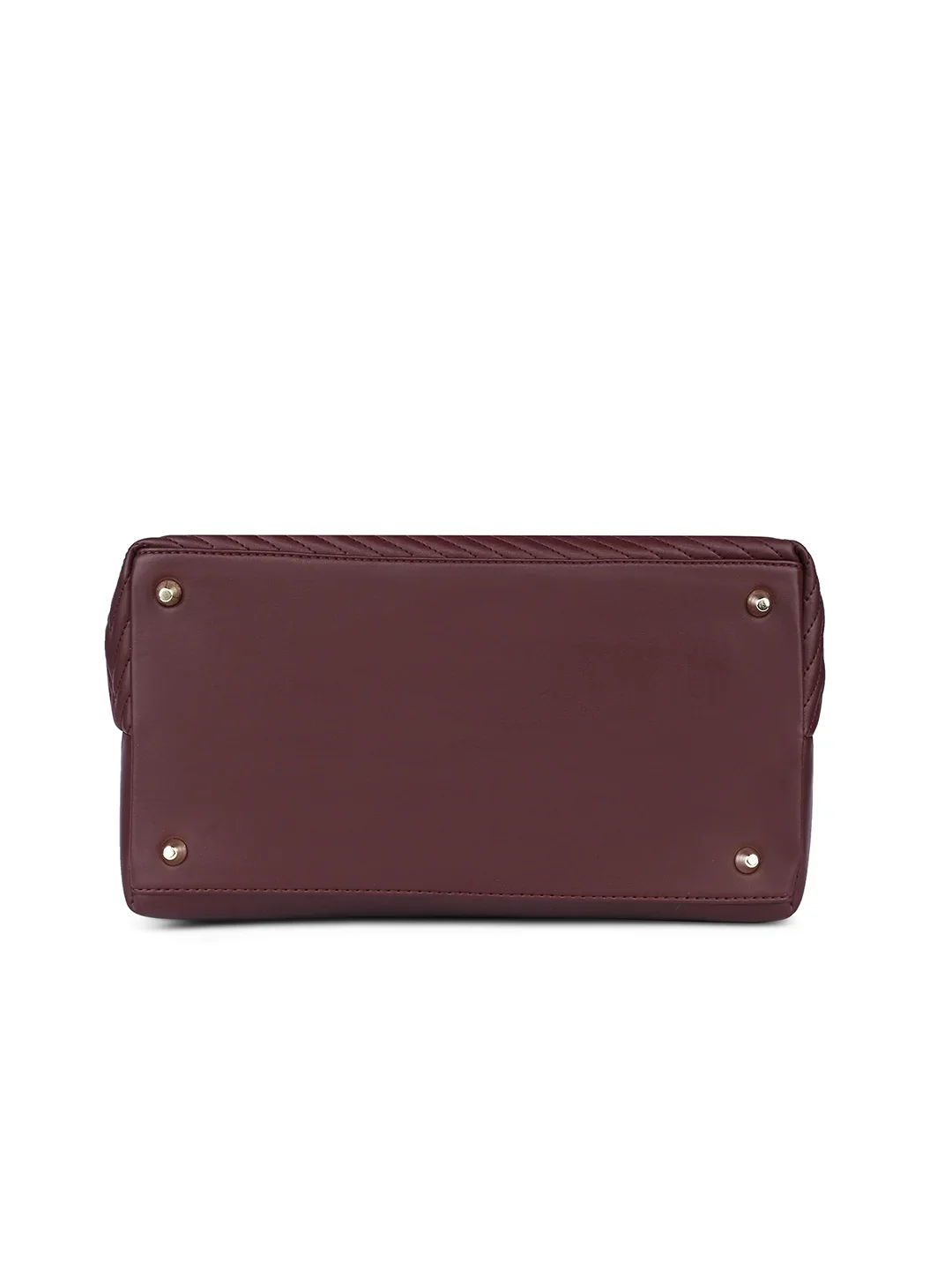 Caprese Mavis Medium Maroon Satchel Bag - Image 5