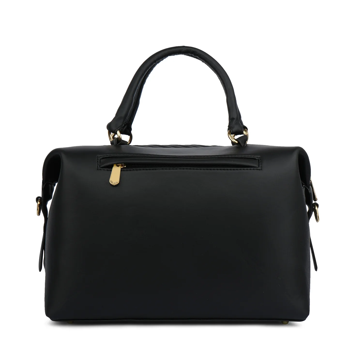 Caprese Mavis Medium Black Satchel Bag - Image 4