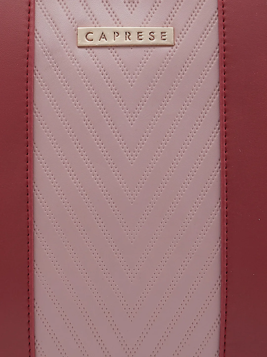 Caprese Mazie Medium Blush & Maroon Tote Bag - Image 8