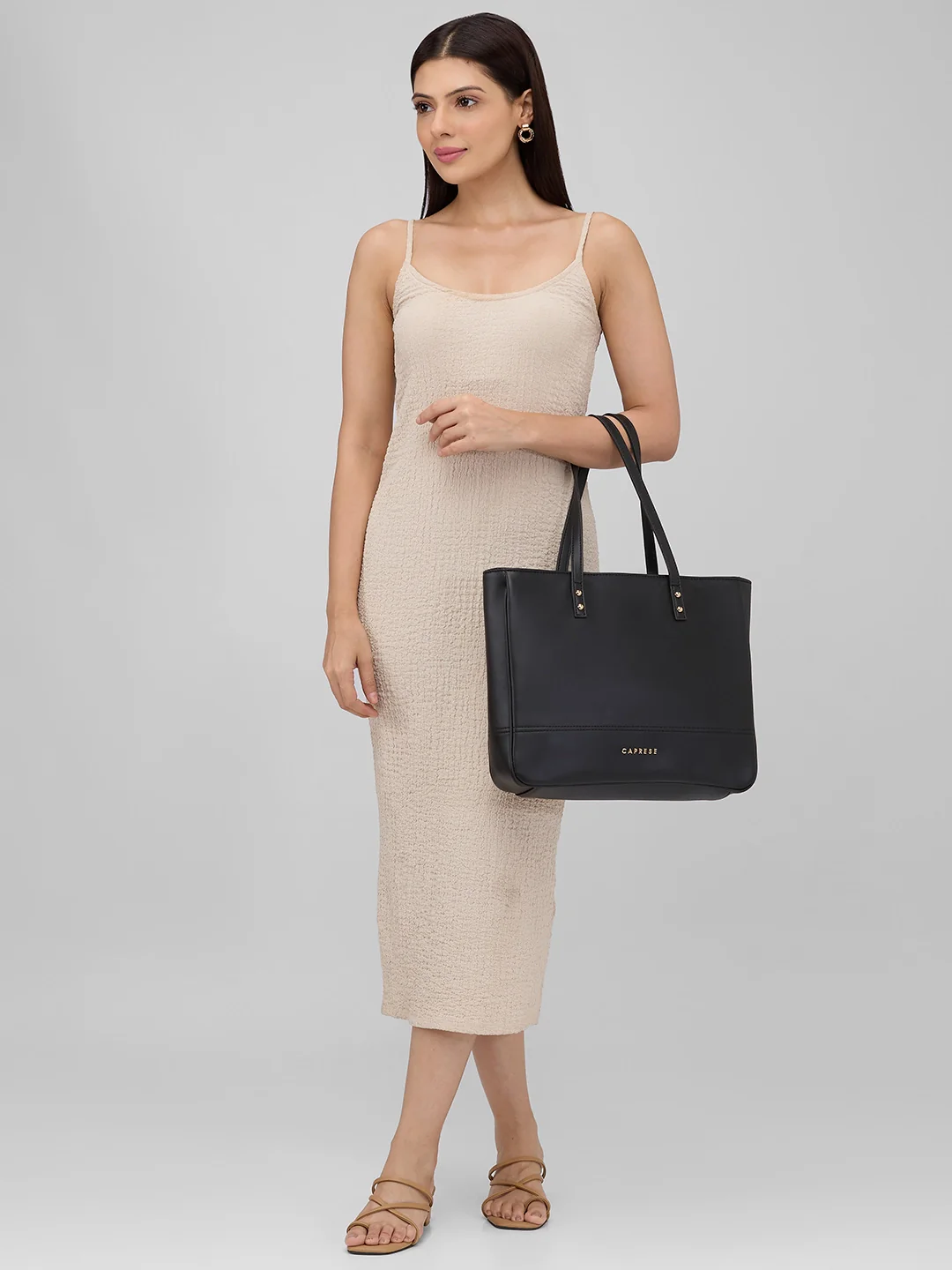 Caprese Mcree Medium Black Tote Bag - Image 2