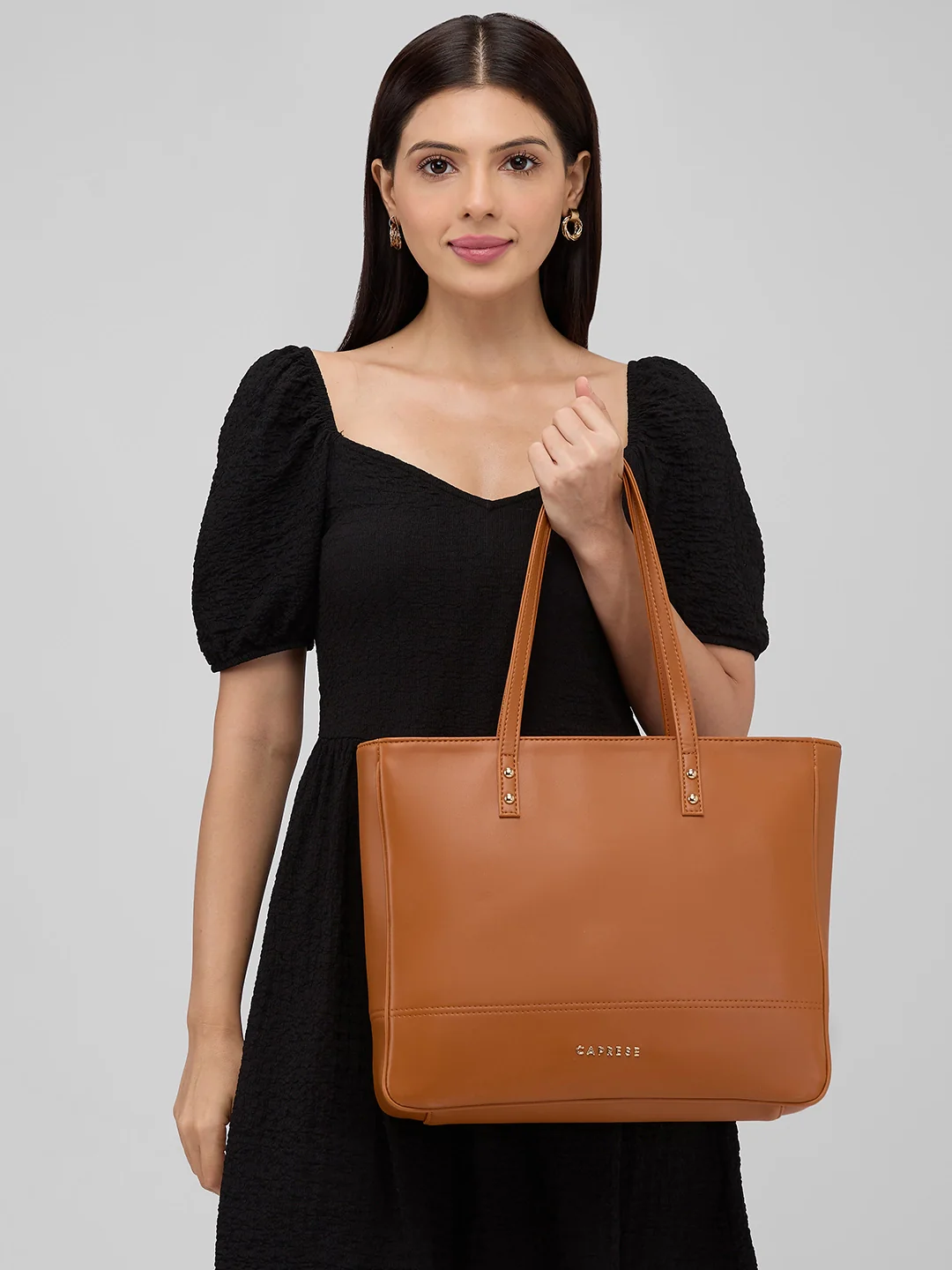 Caprese Mcree Medium Tan Tote Bag - Image 9