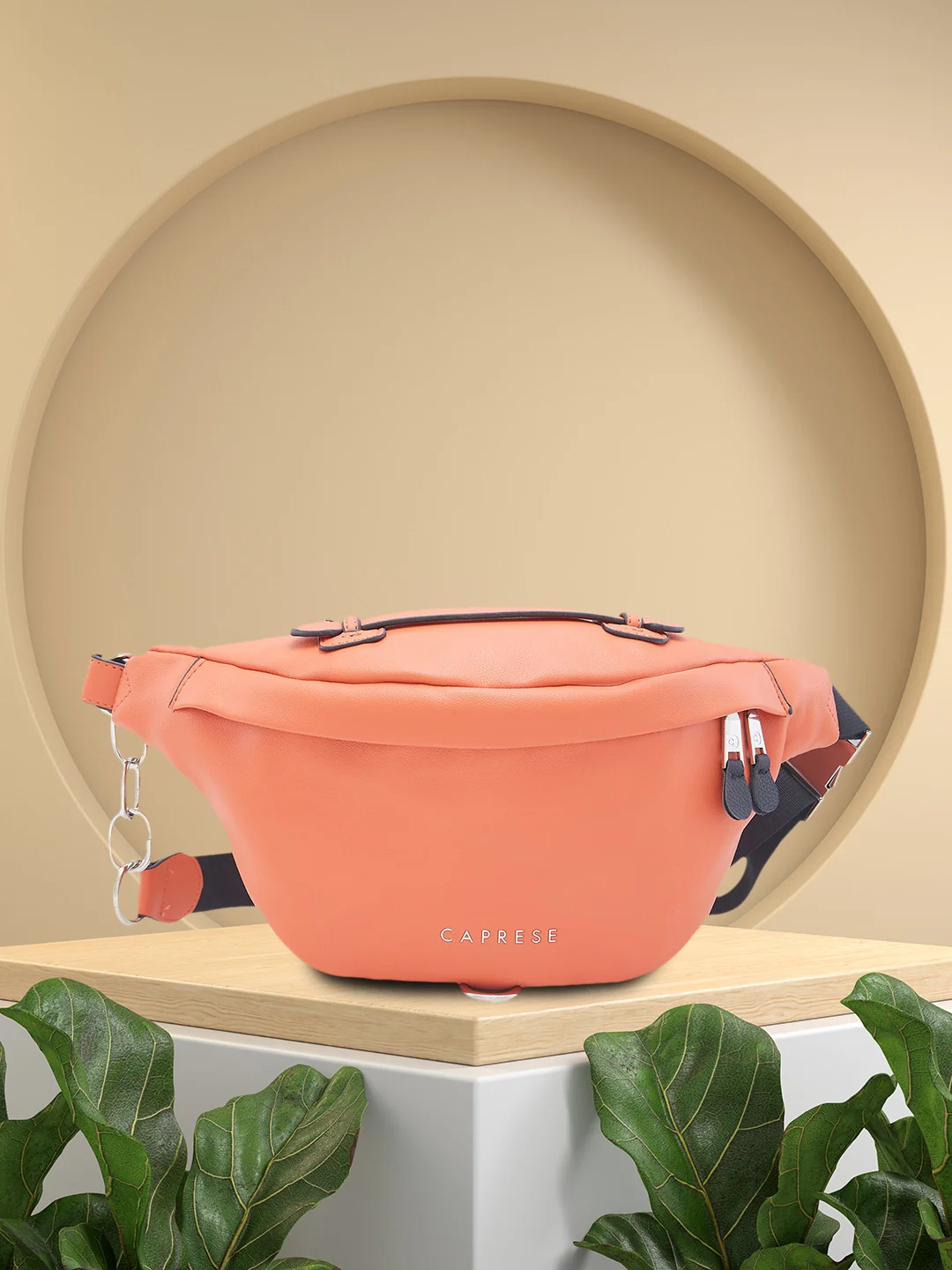 Caprese Meesa Medium Orange Fanny Pack Bag - Image 13