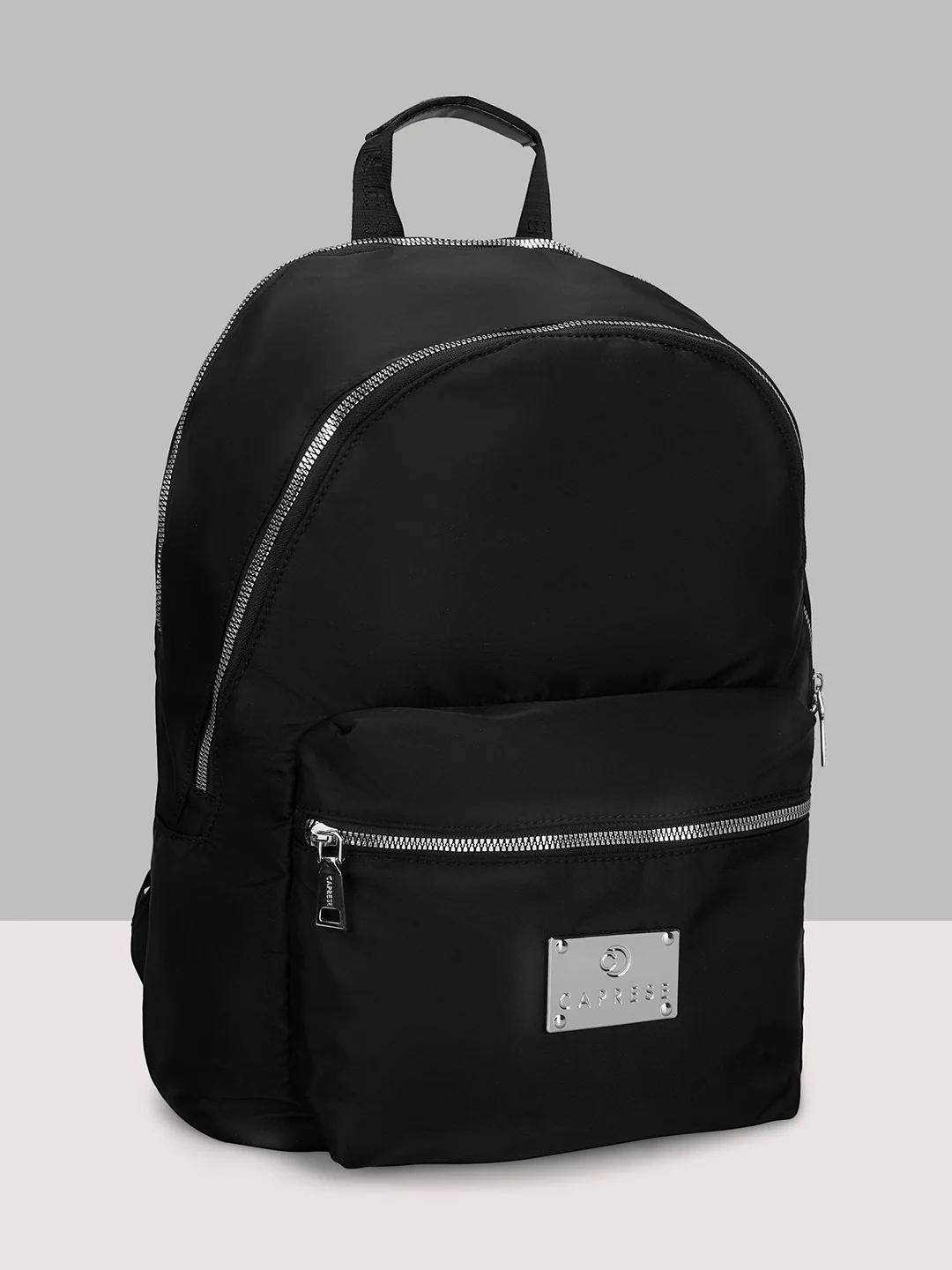 Caprese Mercury Medium Black Backpack - Image 3