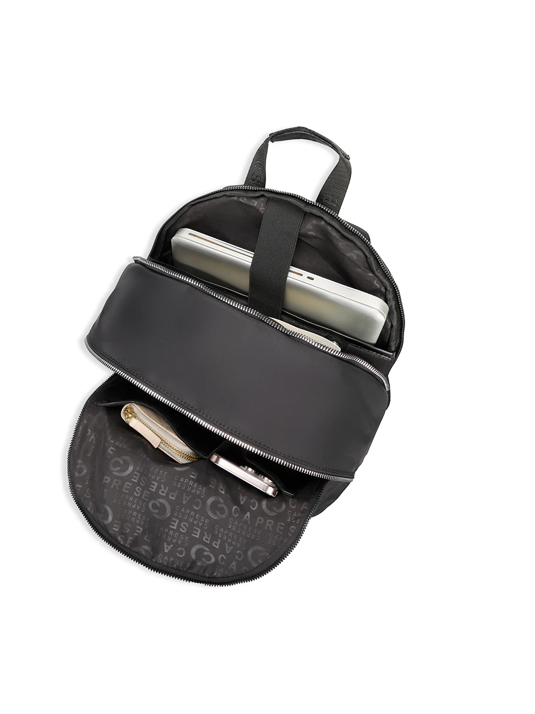 Caprese Mercury Medium Black Backpack - Image 8