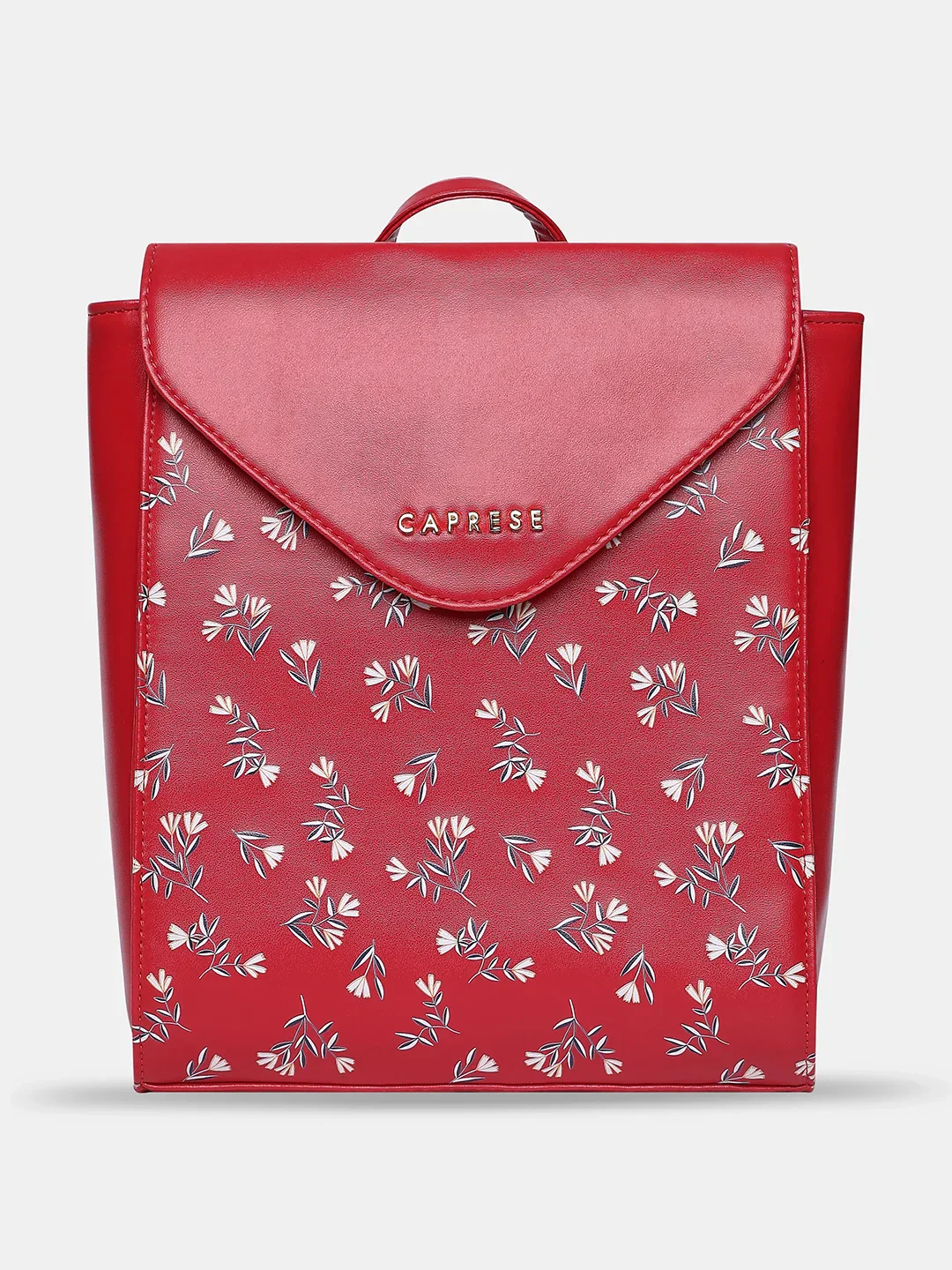 Caprese Merida Printed Large Red Backpack - Image 12
