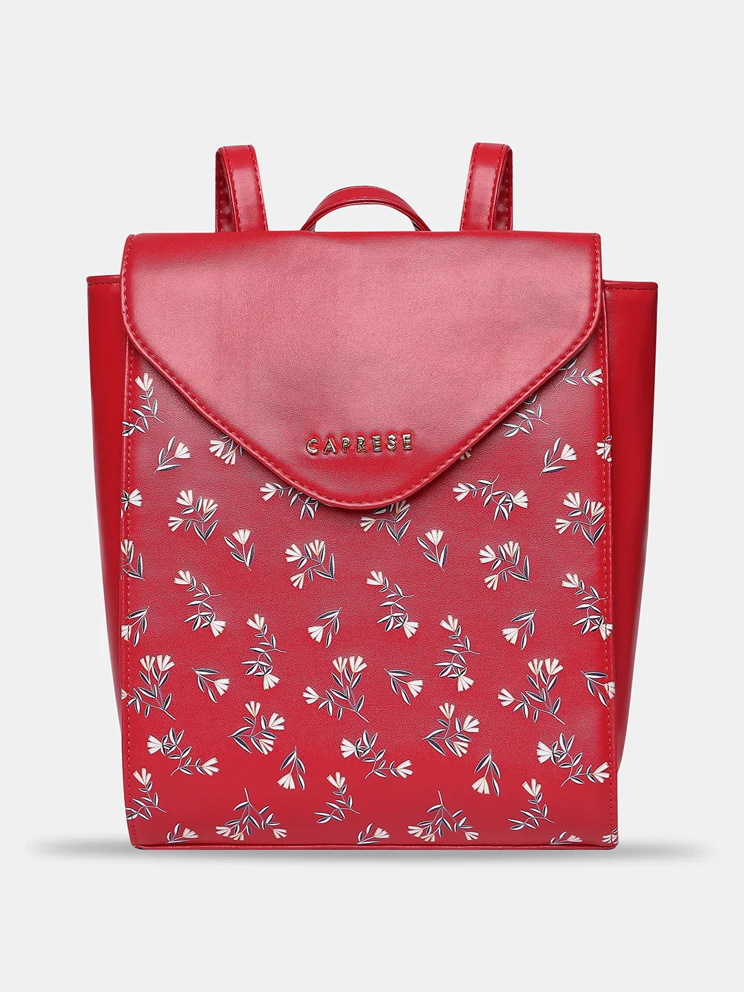 Caprese Merida Printed Large Red Backpack - Image 15