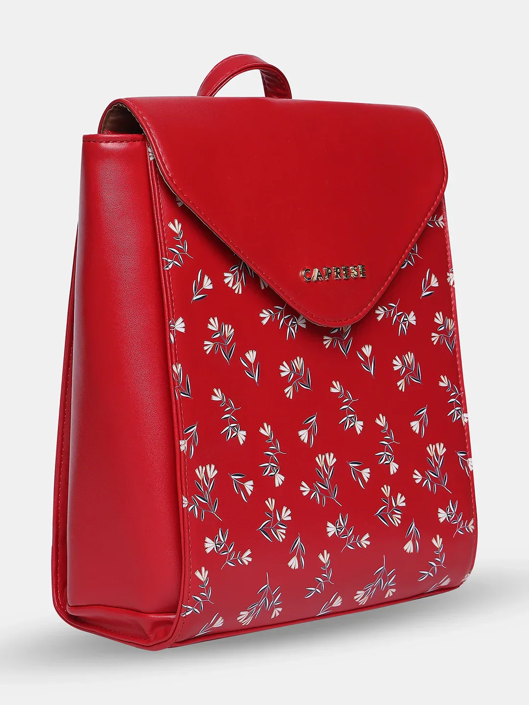 Caprese Merida Printed Large Red Backpack - Image 4