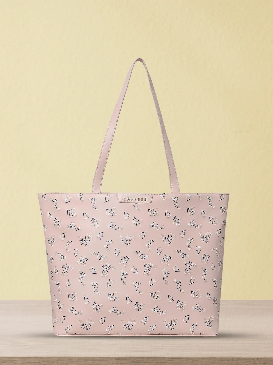 Caprese Merida Tote Printed Large Blush Laptop Bag - Image 2