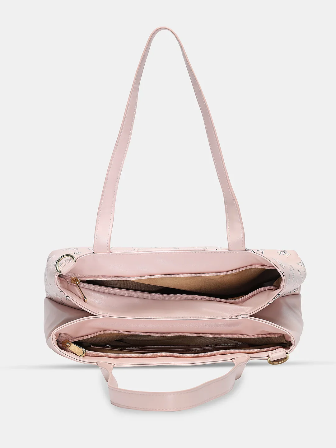 Caprese Merida Large Printed Blush Satchel Bag - Image 10